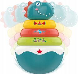 PIRAMIDKA DINO WAŃKA WSTAŃKA KOLOROWA - SMILY PLAY