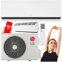 KLIMATYZATOR LG DUALCOOL AI SOFT AIR DELUXE 3,5kW + ZESTAW DO MONTAŻU 3MB