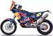 MOTOCYKL KTM 450 RALLY RED BULL DAKAR MODEL METALOWY BBURAGO 1/18