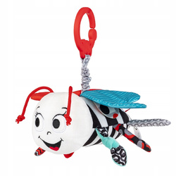 ZAWIESZKA DO WÓZKA SENSORYCZNA KONTRASTOWA PSZCZÓŁKA DZWONECZEK BALIBAZOO