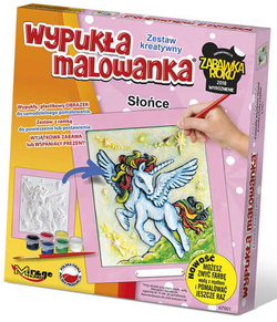 WYPUKŁA MALOWANKA JEDNOROŻEC SŁOŃCE - MIRAGE HOBBY