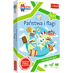 GRA EDUKACYJNA PAŃSTWA I FLAGI MISTRZ WIEDZY TREFL DWUSTRONNA PLANSZA