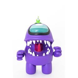 FIGURKA AMONG US FIOLETOWY IMPOSTOR 22CM + CZAPKI