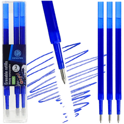 WKŁAD DO DŁUGOPISU WYMAZYWALNY NIEBIESKI ASTRA CLICK OOPS! 0,5mm - 3 szt.