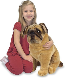 MASKOTKA PLUSZAK PIESEK MOPS 45 CM - MELISSA DOUG