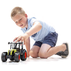 TRAKTOR BRUDER CLAAS NECTIS 267F CIĄGNIK POJAZD ROLNICZY SKRĘTNA OŚ 1:16