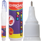 KOREKTOR W DŁUGOPISIE PIÓRZE METALOWA KOŃCÓWKA SZKOLNY BIUROWY 7ml KEYROAD