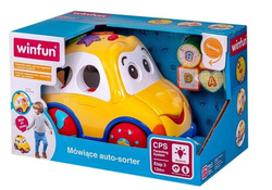 INTERAKTYWNE AUTO WESOŁEK SORTER KLOCKI DŹWIĘKI ŚWIATŁO MELODIE WINFUN