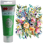 FARBA AKRYLOWA HAPPY COLOR TUBKA 75 ML ZIELONY NR 5