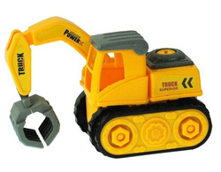 KOPARKA DO SKRĘCANIA Z RUCHOMĄ ŁYŻKĄ + NARZĘDZIA