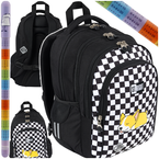 PLECAK SZKOLNY DŁUGOPIS ŚCIERALNY 2w1 STRIGHT BP58 SZACHOWNICA PIESEK CORGI