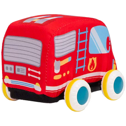 SAMOCHÓD AUTKO Z NAPĘDEM MIĘKKIE PLUSZOWE SAMOCHODZIK STRAŻ POŻARNA 