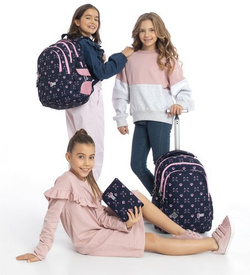 PIÓRNIK DWUKLAPKOWY ST.RIGHT CATS KOTKI KOCIE ŁAPKI GRANATOWY