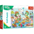 PUZZLE 30 ELEMENTÓW RADOSNA RODZINA TREFLIKÓW ZABAWA W DOMU 18303 TREFL