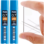 WKŁADY DO OŁÓWKA AUTOMATCZNEGO GRAFITY 0.7mm 2B PENTEL AIN STEIN - 2 op.