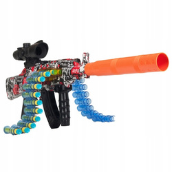 GALACTIC BLASTER ZMASOWANY ATAK KARABIN MASZYNOWY PISTOLET BROŃ 24 STRZAŁKI