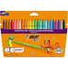 MAZAKI PISAKI FLAMASTRY ZMYWALNE 24 ŻYWE KOLORY BIC KIDS COULEUR