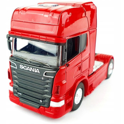 CIĄGNIK SIODŁOWY SCANIA V8 R 730 CZERWONY MODEL KOLEKCJONERSKI WELLY 1:64