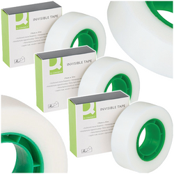 TAŚMA MATOWA KLEJĄCA NIEWIDOCZNA PO NAKLEJENIU Q-CONNECT 19mm x 33m - 3 szt