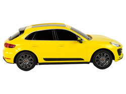 SAMOCHÓD ZDALNIE STEROWANY R/C PORSCHE MACAN TURBO 1:24 ŻÓŁTY RASTAR