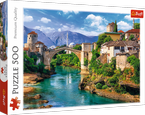PUZZLE 500 ELEMENTÓW STARY MOST W MOSTARZE BOŚNIA I HERCEGOWINA 37333 TREFL