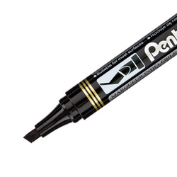 MARKER PISAK FLAMASTER PERMANENTNY ŚCIĘTY PENTEL N860 CZARNY - 2 szt.