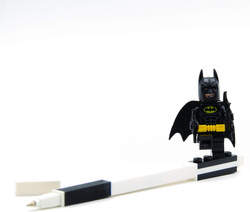 LEGO BATMAN DŁUGOPIS ŻELOWY Z FIGURKĄ BATMANA LUDZIK CZARNY KOLOR WKŁADU