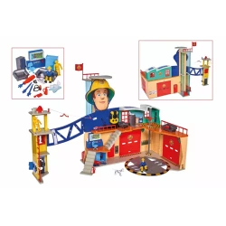 STRAŻAK SAM REMIZA STRAŻACKA XXL STRAŻ POŻARNA ŚWIATŁO DŹWIĘK FIGURKI SIMBA