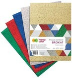 ARKUSZE PIANKOWE BROKATOWE A4 5 SZT HAPPY COLOR