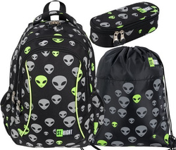 3w1 PLECAK BP-26 STRIGHT ALIENS ODBLASKOWI KOSMICI