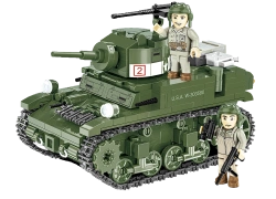 COBI M3 STUART CZOŁG AMERYKAŃSKI LEKKI WW2 KLOCKI KONSTRUKCYJNE 3129