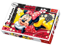 PUZZLE WESOŁA MYSZKA MINNIE DISNEY 100 EL - TREFL