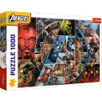 PUZZLE 1000 MARVEL AVENGERS BOHATEROWIE IRON MAN HULK UKŁADANKA TREFL 10934