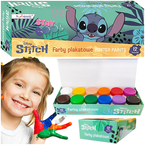 FARBY PLAKATOWE STITCH 12 INTENSYWNYCH KOLORÓW  x 20 ml DISNEY ST. MAJEWSKI