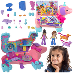 POLLY POCKET IMPREZKA URODZINOWA PIESKA LALECZKI 25 NIESPODZIANEK MATTEL