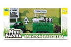 TRAKTOR Z PRZYCZEPĄ DLA ZWIERZĄT FARMA ZAGRODA KOŃ