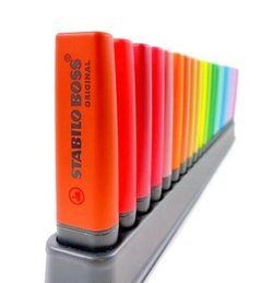 ZAKREŚLACZ BOSS 23 KOL PASTEL PODSTAWKA STABILO 