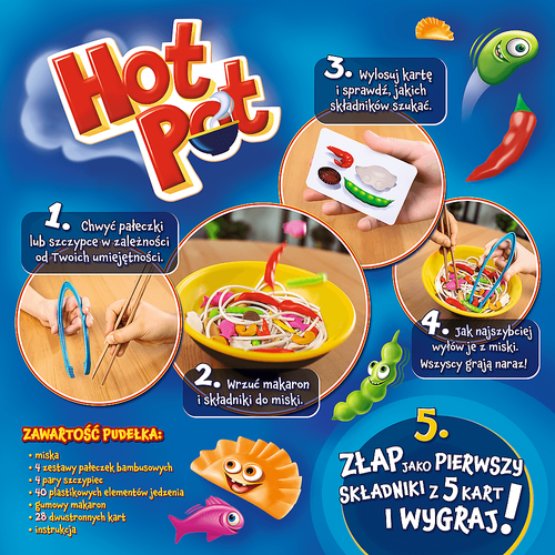 Gra zręcznościowa pałeczki makaron hot pot złap je wszystkie