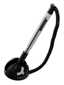 DŁUGOPIS NA SPRĘŻYNCE MOCOWANY PRZYKLEJANY 0,7mm Q-CONNECT - 3 szt.