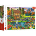 PUZZLE 6000 CHATKA W GÓRACH TREFL  P. D. MORENO MOSTEK DOMEK STAW