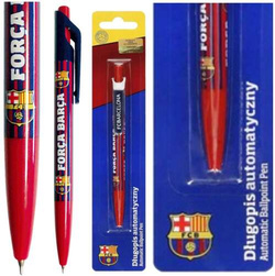 DŁUGOPIS AUTOMATYCZNY FC BARCELONA ASTRA  0.7mm NIEBIESKI WKŁAD - 3 szt.