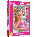 PUZZLE BARBIE 100 EL. POZNAJ BARBIE LALKA UKŁADANKA DLA DZIECI TREFL 16458