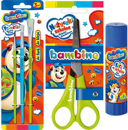 WYPRAWKA SZKOLNA BAMBINO ZESTAW PLASTYCZNY DO PRZEDSZKOLA XL + GRATISY