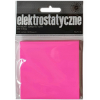 KARTECZKI SAMOPRZYLEPNE ELEKTROSTATYCZNE 75x75mm 100K ECO NEON RÓŻOWE