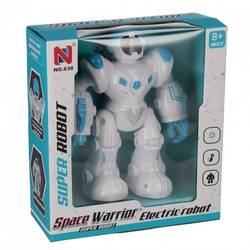 ROBOT INTERAKTYWNY SPACE WARRIOR RUCHOMY ŚWIATŁO DŹWIĘK NIEBIESKI