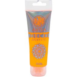 FARBA AKRYLOWA DECO ARTEA TUBKA ASTRA NEONOWY POMARAŃCZOWY 75 ml