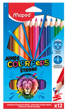 KREDKI OŁÓWKOWE COLORPEPS STRONG JUMBO MAPED 12