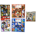 STAR WARS NAKLEJKI NALEPKI DEKORACYJNE OZDOBNE 5 ARKUSZY