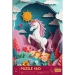 PUZZLE 160 ELEMENTÓW JEDNOROŻEC Z EFEKTEM 3D 40-LECIE UKŁADANKA TREFL 40047