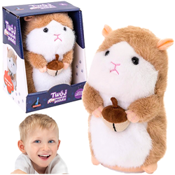 INTERAKTYWNY CHOMIK TWÓJ PUPILEK GADUŁA Z FUNKCJĄ NAGRYWANIA POWTARZA SŁOWA